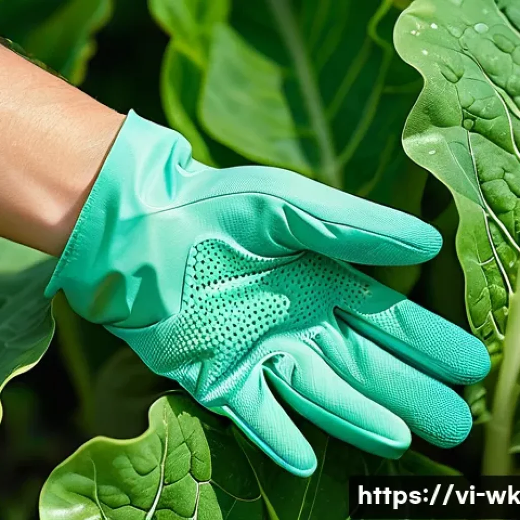 유기농 해충 관리에서의 물리적 방어 수단 - **Prompt 1: Gentle Hand-Picking in a Lush Organic Garden**
A close-up, high-angle shot focusing ...